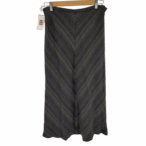 レリアン Leilian フレアスカート ロング 総柄 ウール シルク 大きいサイズ レディース JPN:XL