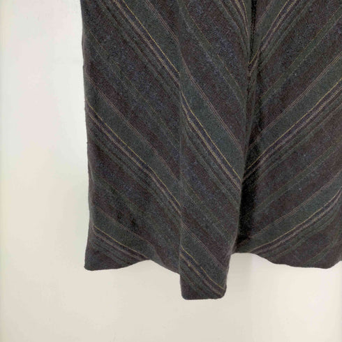レリアン Leilian フレアスカート ロング 総柄 ウール シルク 大きいサイズ レディース JPN:XL