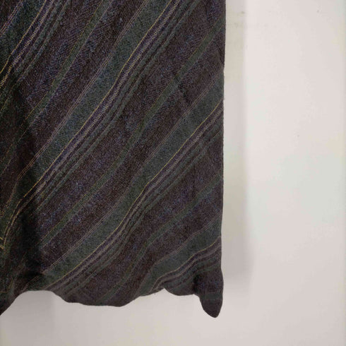 レリアン Leilian フレアスカート ロング 総柄 ウール シルク 大きいサイズ レディース JPN:XL