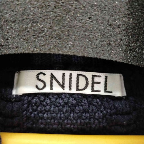 スナイデル snidel 21AW ケーブルデザインニットトップス セーター 長袖 ハイネック ケーブル編み レディース FREE
