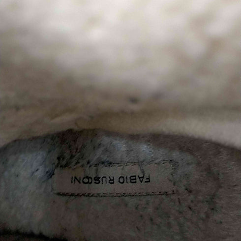ファビオルスコーニ FABIO RUSCONI ムートンブーツ ショート インヒール スエード 35 22.0cm ベージュ レディース JPN:22