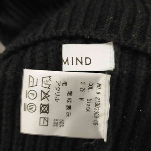 ステートオブマインド STATE OF MIND 21AW 畦編みローゲージハイネックニット セーター 長袖 ウール レディース M