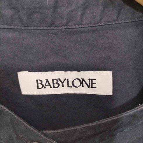 バビロン BABYLONE シルク混 バンドカラー プルオーバーロングワンピース レディース FREE