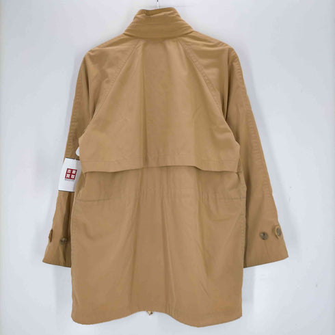 アクアスキュータム AQUASCUTUM スタンドカラーコート ミドル丈 ジップアップ フード レディース JPN:M