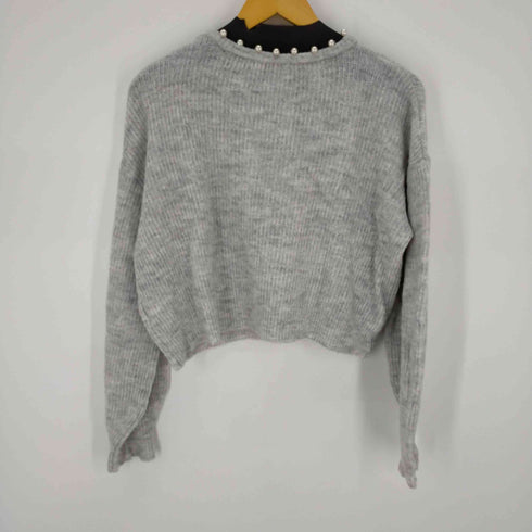 プロポーションバイボディードレッシング PROPORTION BODY DRESSING ラウンドネック片畦パールニットプルオーバー セーター 長袖 レディース FREE