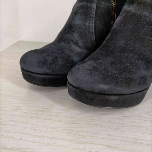 バーバリーブルーレーベル BURBERRY BLUE LABEL ウエッジソール スエードショート ブーツ レディース JPN:21