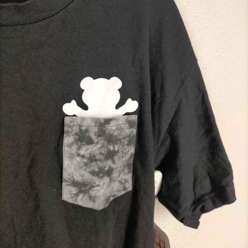 グリズリー GRIZZLY USA製 プリントデザインクルーネックカットソー メンズ JPN:L