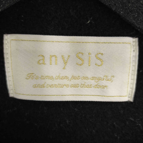 エニィスィス anySiS スーペリアファインウールモッサノーカラーコート アウター ロング レディース 2
