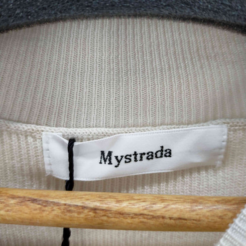 マイストラーダ mystrada 20SS ギャザー袖ドッキングプルオーバー ニット カットソー 長袖 レディース 38