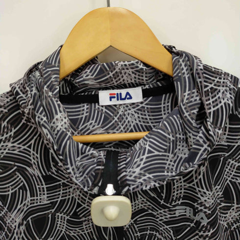フィラ FILA 総柄ジップアップナイロンジャケット メンズ 3L