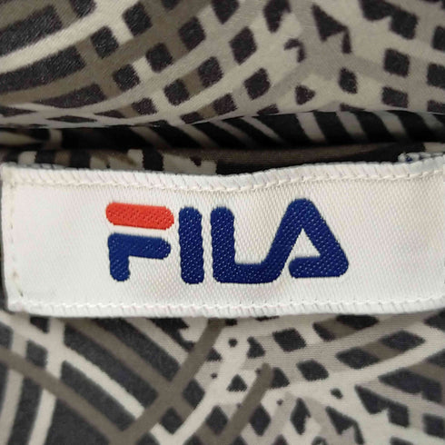 フィラ FILA 総柄ジップアップナイロンジャケット メンズ 3L