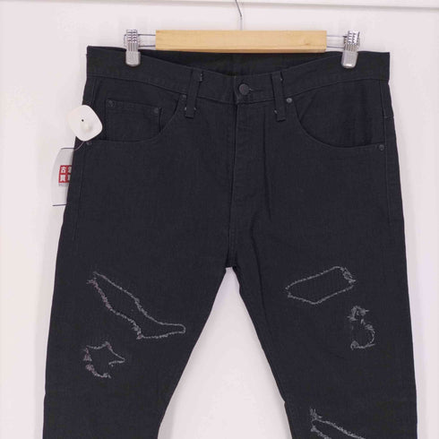 アベイシングエイプ A BATHING APE リペア 加工 スキニー デニムパンツ メンズ JPN:L