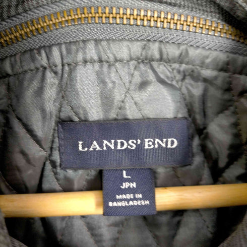 ランズエンド LANDS END ライナー付きチェック柄ステンカラーコート メンズ JPN:L
