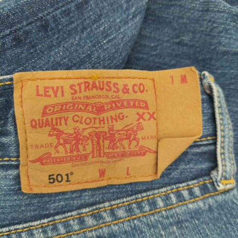 リーバイス Levis 90~2000s フィリピン製 金脇割 501 ヒゲ ストレートデニムパンツ メンズ 30×31