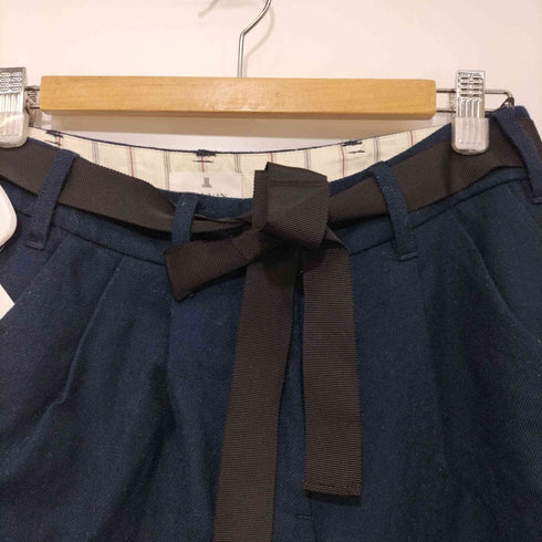 ランバンオンブルー LANVIN en Bleu リボンタイ ショートパンツ レディース JPN:36