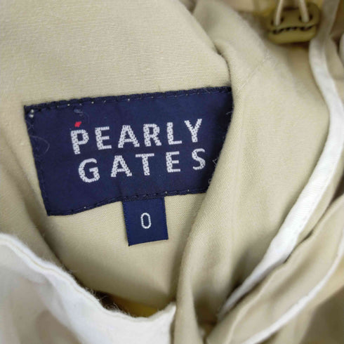 パーリーゲイツ PEARLY GATES ゴルフ カーゴパンツ テーパード 裾ジップ ロゴ刺繍 レディース 0