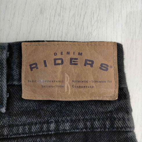 DENIM RIDERS 90S 後染め ブラックデニムパンツ メンズ 36×32