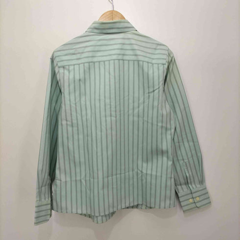 エディーバウアー Eddie Bauer ストライプ ロングスリーブ レギュラーシャツ レディース import:M