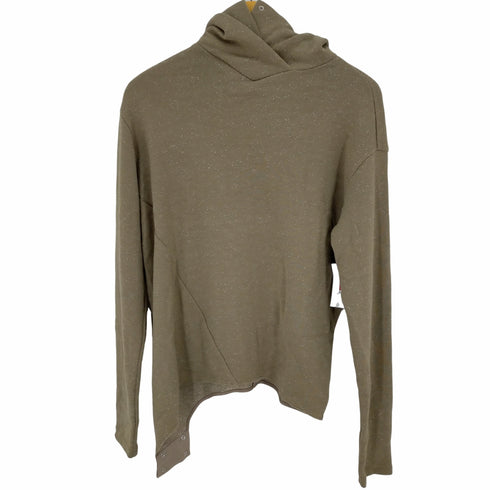 アイレネ IRENE IRENE hooded nep jersey top プルオーバーパーカー カットソー 長袖 フード ネップ ウール混 レディース 36