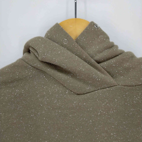アイレネ IRENE IRENE hooded nep jersey top プルオーバーパーカー カットソー 長袖 フード ネップ ウール混 レディース 36