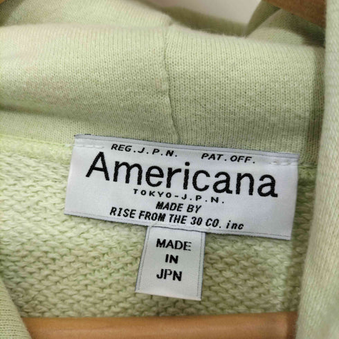 アメリカーナ Americana ロゴ刺繍 パステルグリーン プルオーバー レディース
