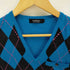 バーバリーブラックレーベル BURBERRY BLACK LABEL フェルト アーガイル ニットベスト メンズ JPN:2