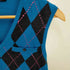 バーバリーブラックレーベル BURBERRY BLACK LABEL フェルト アーガイル ニットベスト メンズ JPN:2