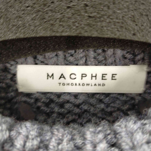 マカフィー MACPHEE ウール ハーフスリーブプルオーバー ニット セーター 五分袖 スリット レディース import:S