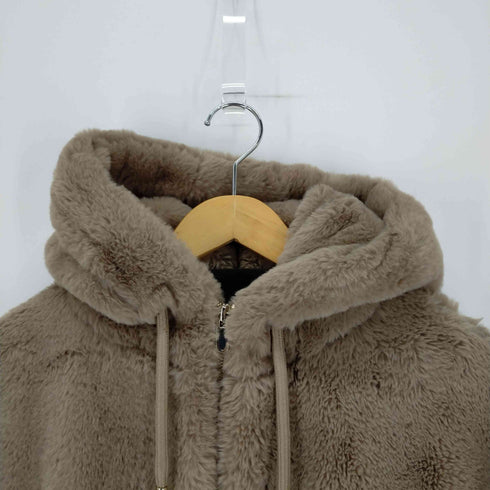 ザラ ZARA Faux Fur Hooded Jacket レディース M