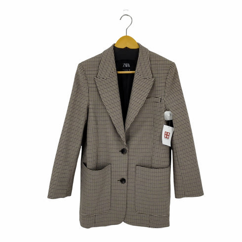 ザラ ZARA LONG BLAZER レディース XS