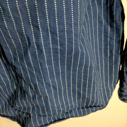 シュガーケーン SUGAR CANE FICTION ROMANCE 8.5oz. WABASH STRIPE WORK SHIRT メンズ JPN:XL