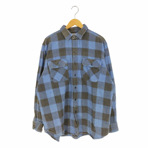 ファイブブラザー FIVE BROTHER 80-90s コットン チェックネルシャツ メンズ import:XL