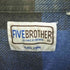 ファイブブラザー FIVE BROTHER 80-90s コットン チェックネルシャツ メンズ import:XL