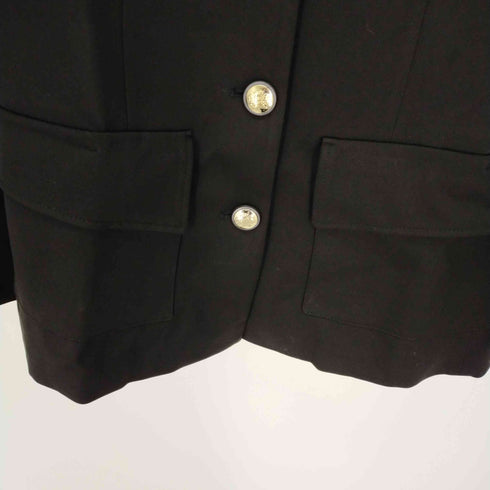ザラ ZARA ダブルポケット ジャケット 金ボタン ミドル丈 総裏地 レディース import:S