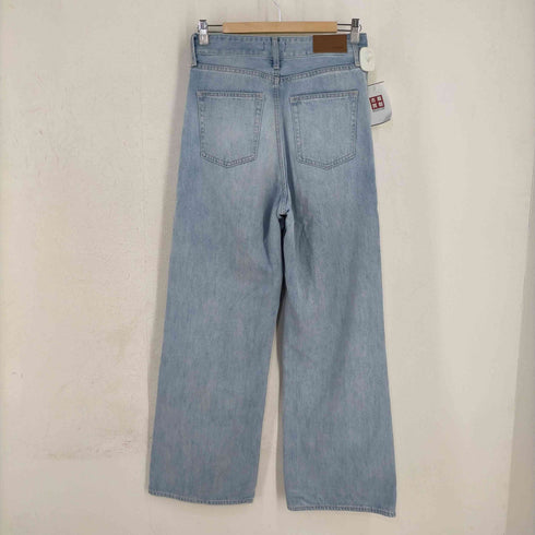 エヴリス EVRIS ウエストボタンワイドデニムパンツ レディース JPN:M