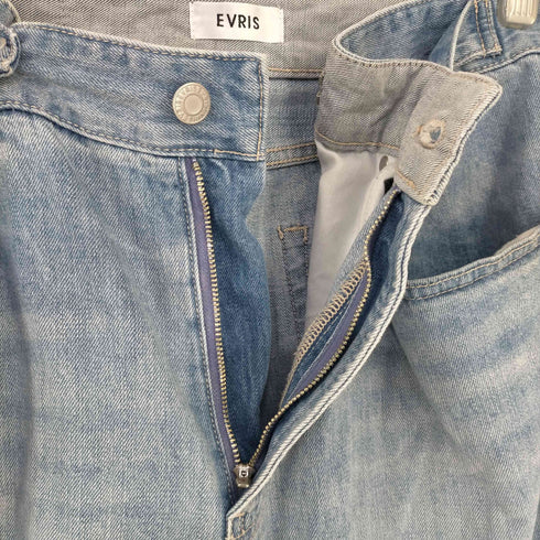 エヴリス EVRIS ウエストボタンワイドデニムパンツ レディース JPN:M