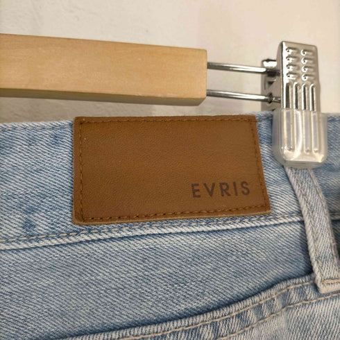 エヴリス EVRIS ウエストボタンワイドデニムパンツ レディース JPN:M