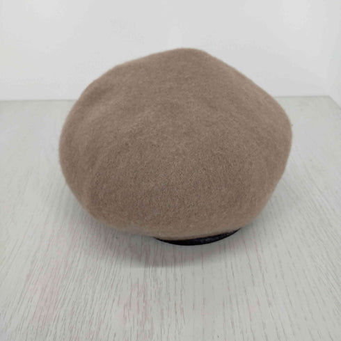 クラネ CLANE ベレー帽 BERET ウール 茶 ライトブラウン レディース 2