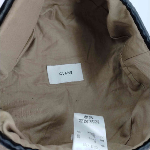 クラネ CLANE ベレー帽 BERET ウール 茶 ライトブラウン レディース 2