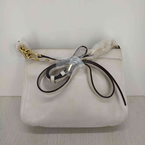 マイケルマイケルコース Michael Michael Kors ショルダーバッグ レザー ロゴ 白 ホワイト レディース