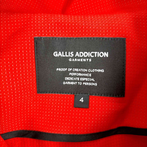 ガリスアディクション GALLIS ADDICTION ロゴ刺繍メッシュジャケット メンズ 4
