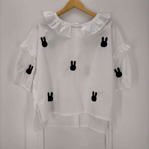 イマココニ imakokoni ウサギ ブラウス レディース import:L