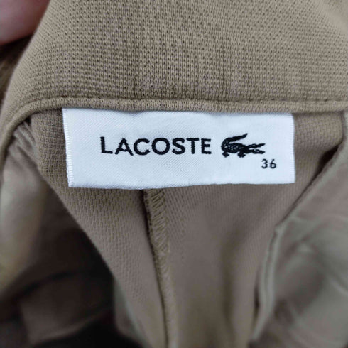 ラコステ LACOSTE テーパードパンツ ストレッチ ジッパーフライ レディース 36