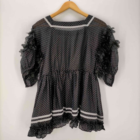 イマココニ imakokoni シアー ドット ブラウス レディース import:XL
