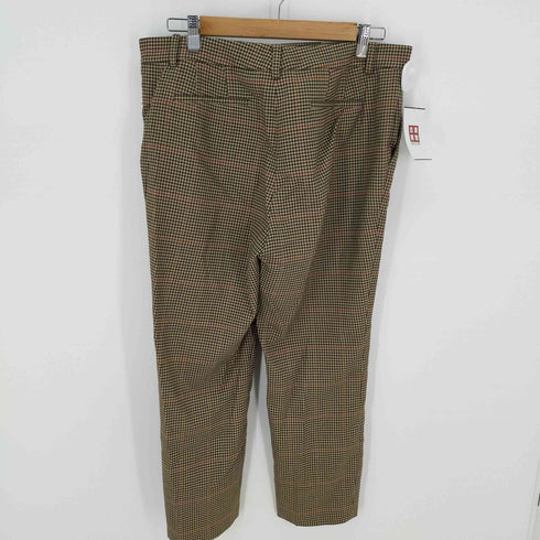 ラルフローレン RALPH LAUREN テーパードパンツ クロップド チェック ジップフライ レディース 10