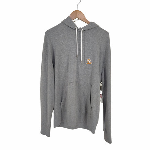 メゾンキツネ MAISON KITSUNE メゾンキツネ チラックスロゴ スウェットパーカー メンズ import:L