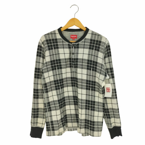 シュプリーム Supreme tartan henley タータン ヘンリー L/S Tシャツ メンズ import:S