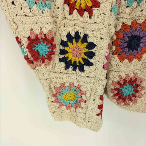 ニッチ niche. INDUSTRIAL HINDUSTAN CROCHET CARDIGAN COLORFUL メンズ