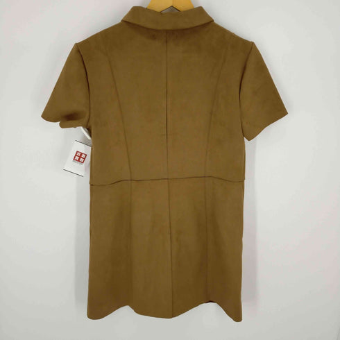 ザラ ZARA フェイクスエード シャツ ワンピース レディース M