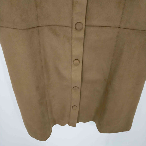 ザラ ZARA フェイクスエード シャツ ワンピース レディース M